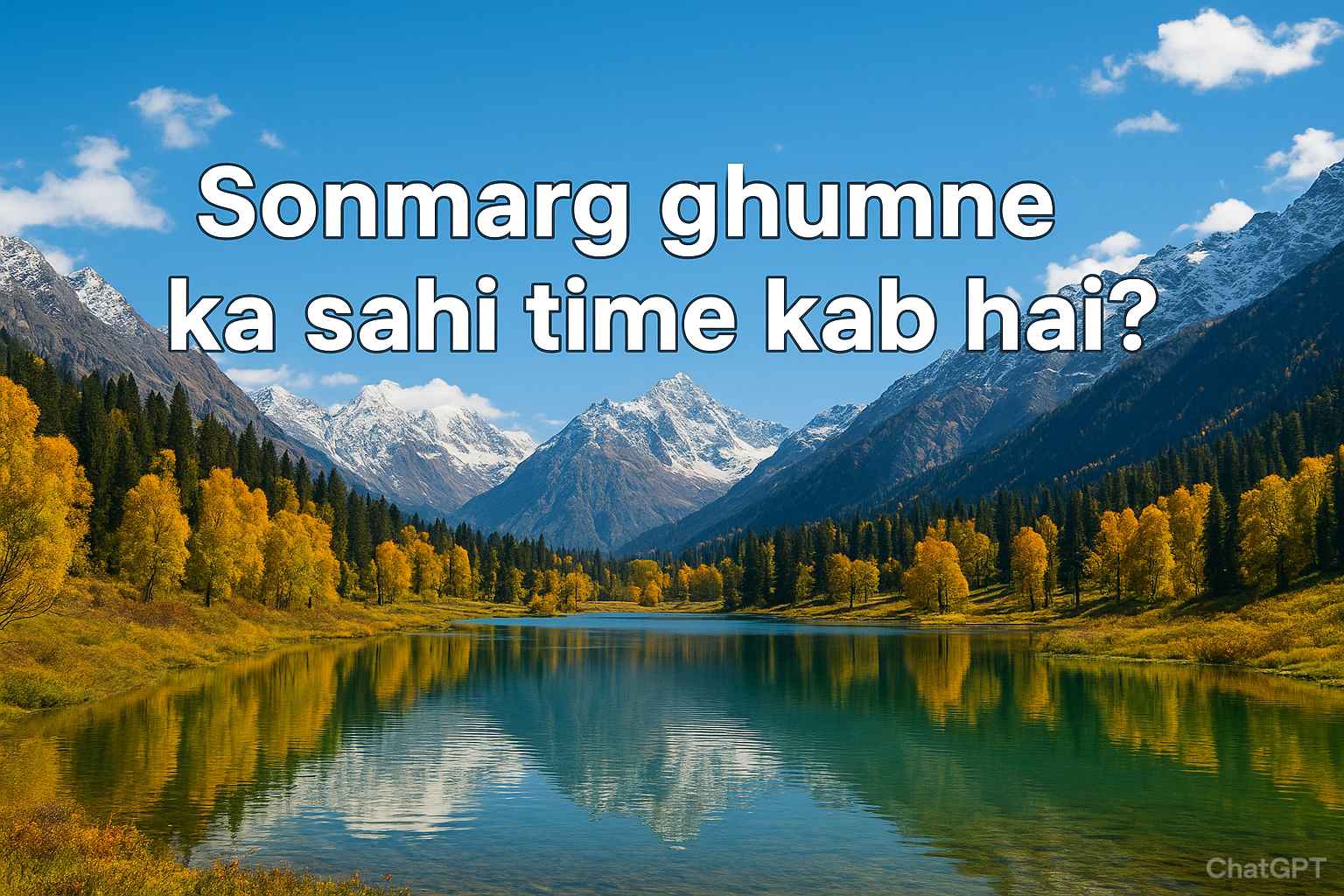 Sonmarg ghumne ka sahi time kab hai
